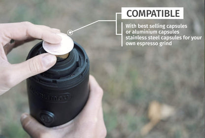 NOWPRESSO Machine Gold Plus 1-Button Rechargeable Portable Espresso Machine