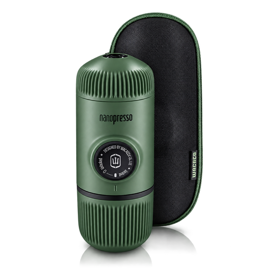 Elements Nanopresso Portable Espresso Machine with Protective Case | Manually Powered