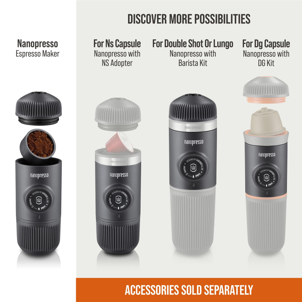 Wacaco Nanopresso Portable Espresso Maker Black
