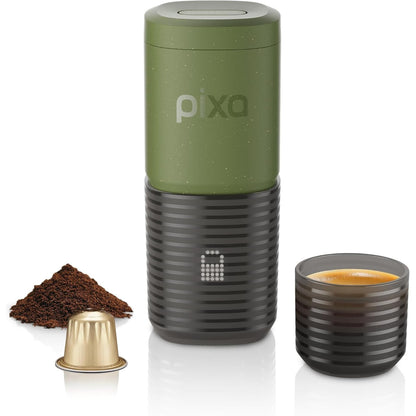 Pixapresso — Electric Portable Espresso Maker | 180s Heat-Up | 120ml Water Tank