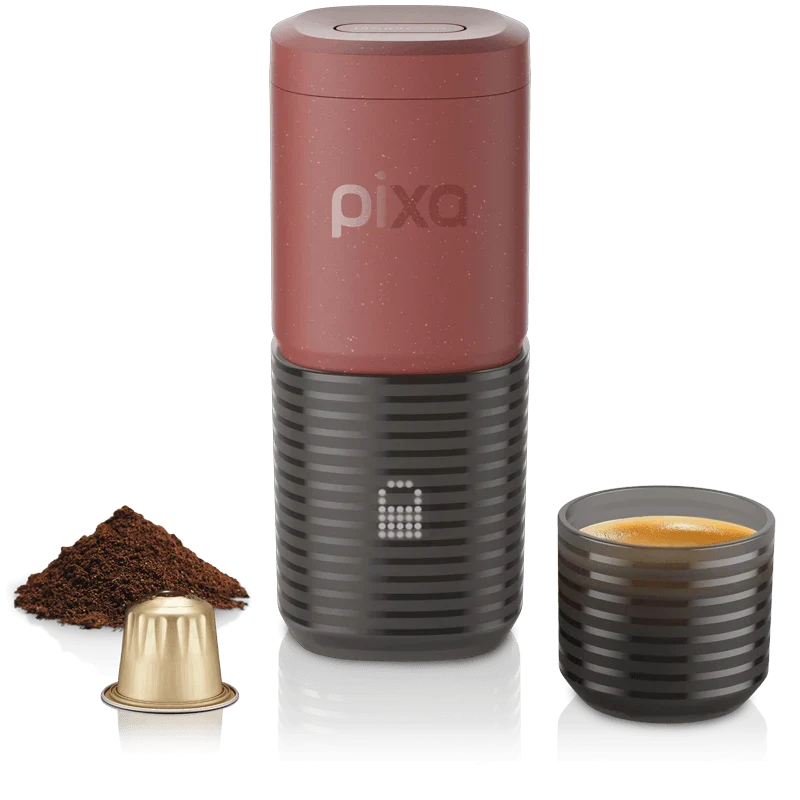 Wacaco Pixapresso Electric Portable Espresso Maker in Tuscan Red